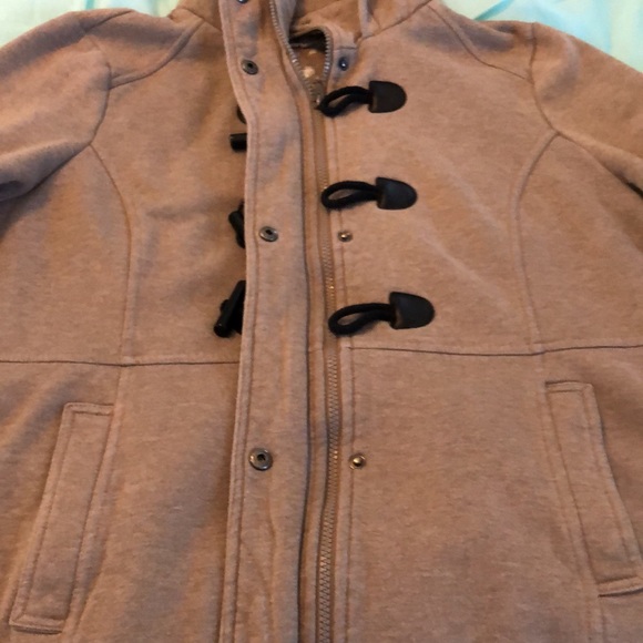 Tan Plus Size Sebby Fleece Toggle Jacket. Size XXL (18/20). - Picture 3 of 6